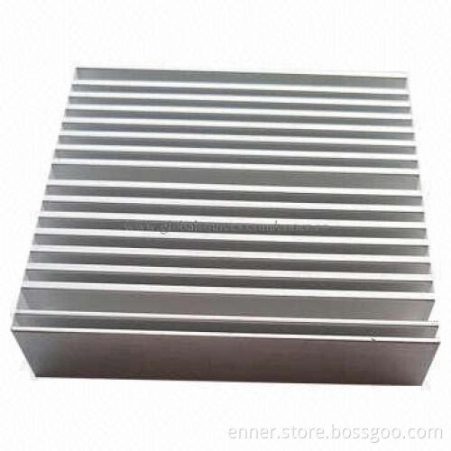 50*50*12mm Nature Anodized Extruded Aluminum Heat-sink, OEM/ODM Services Welcomed
